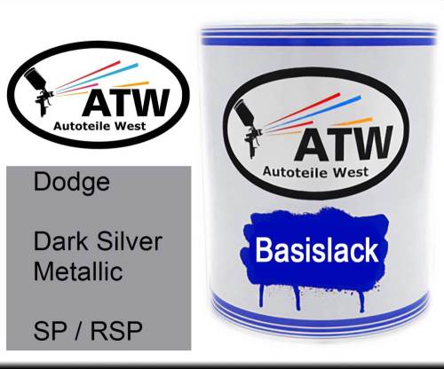 Dodge, Dark Silver Metallic, SP / RSP: 1L Lackdose, von ATW Autoteile West.